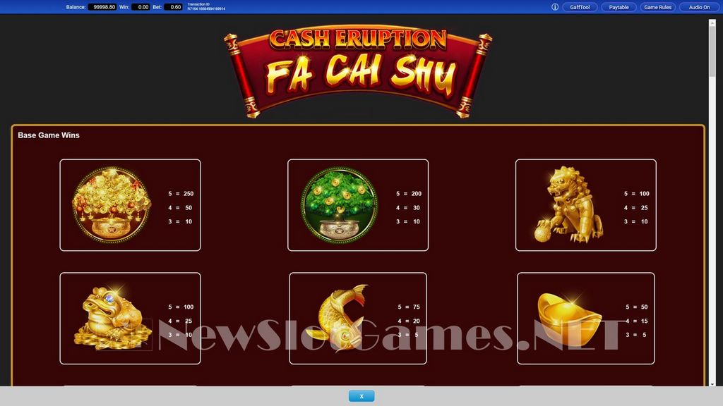 Gioca a Cash Eruption online completamente gratis