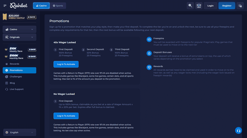 Rainbet Casino - Avaliações, Pontuações, Jogos, Ofertas de Bônus Rainbet Casino - Avaliações, Pontuações, Jogos, Ofertas de Bônus